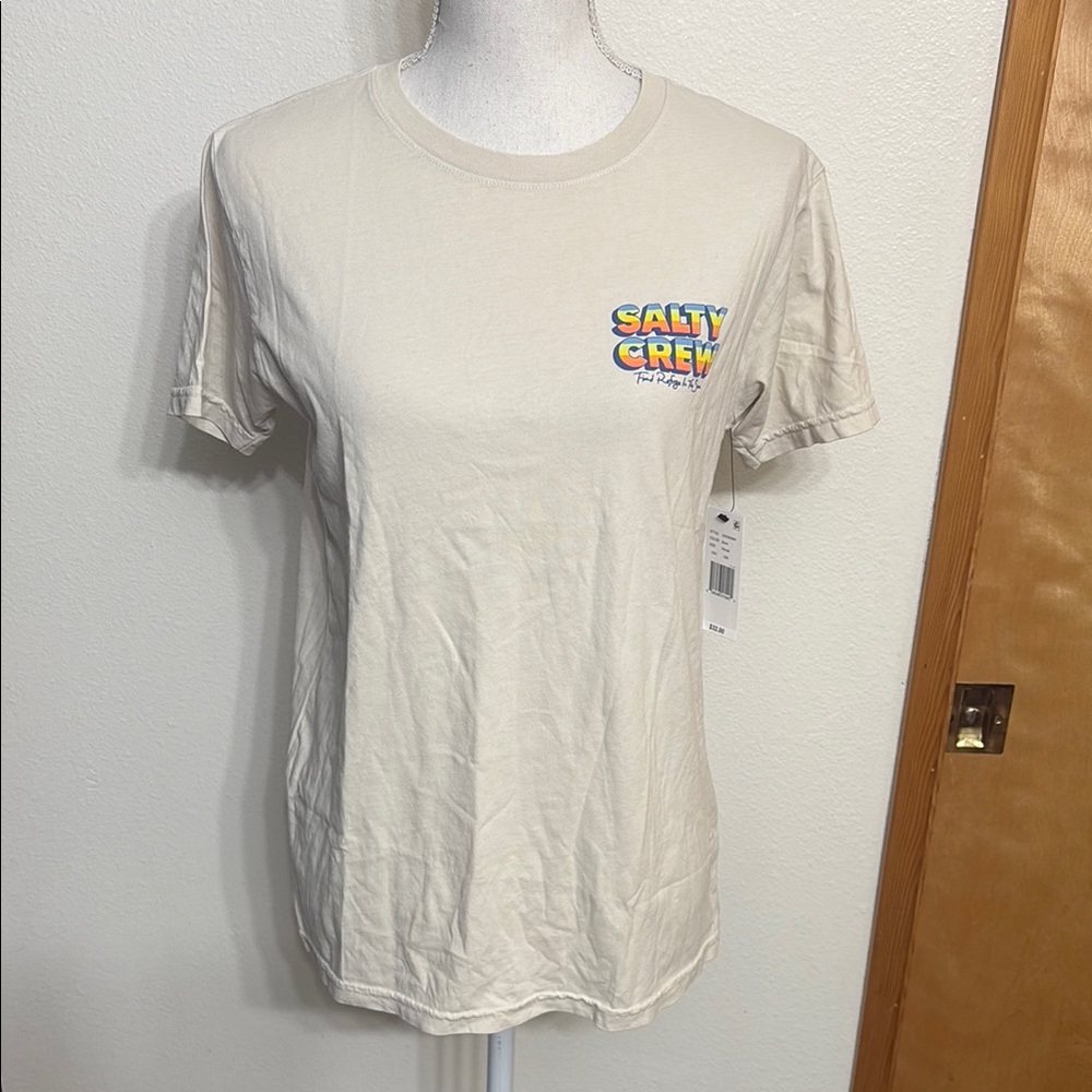 NWT Salty Crew T-Shirt In Bone Color Size XS
